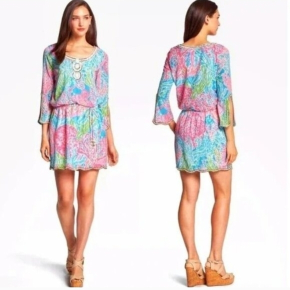 Lilly Pulitzer EUC Lets Cha Cha Romper Dress Size Medium. - Picture 1 of 2